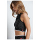 Bodytalk Γυναικεία αμάνικη μπλούζα Crop Top